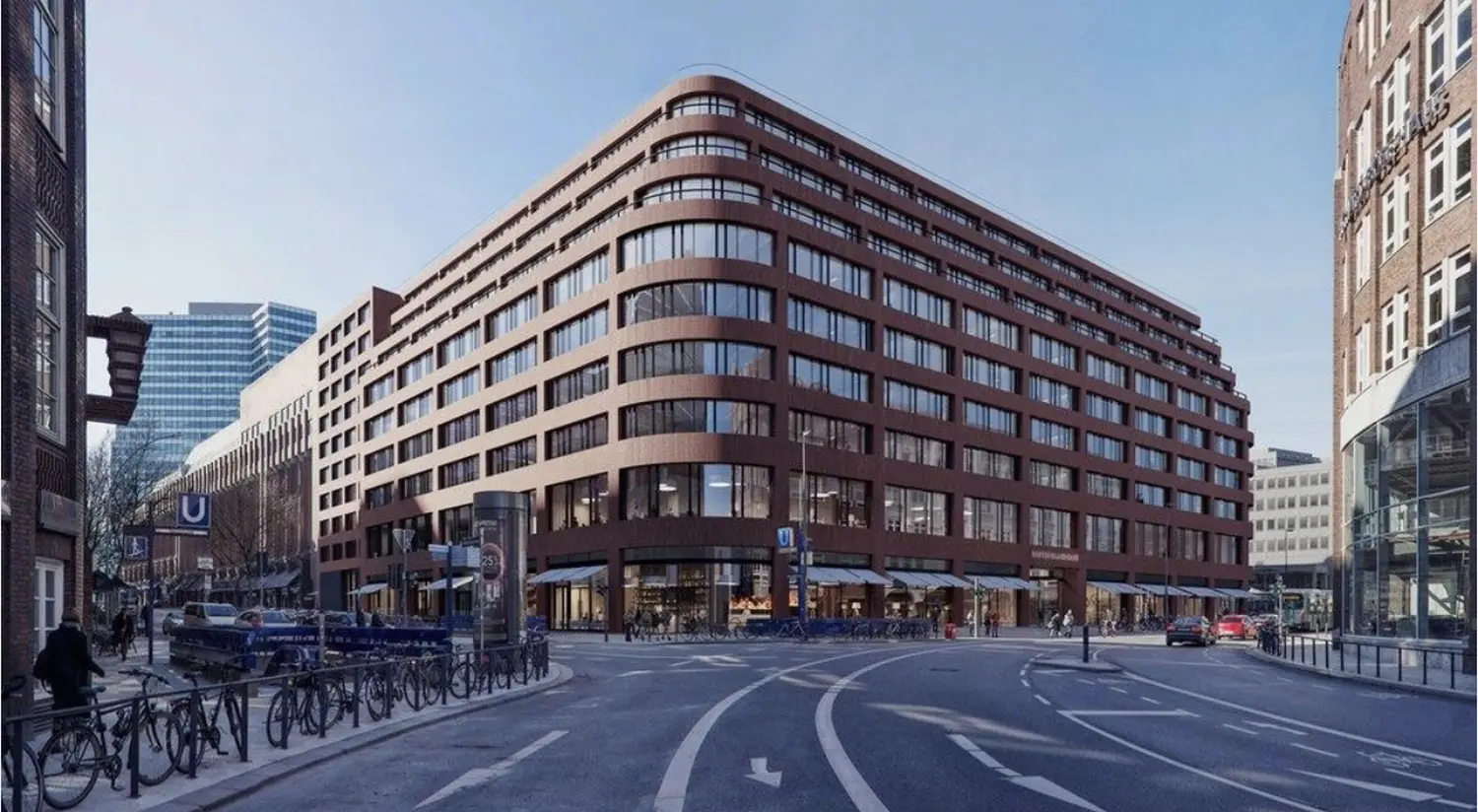 Neubau eines Verwaltungs- und Geschäftshauses (Deutschlandhaus Hamburg) von Eid Architecture